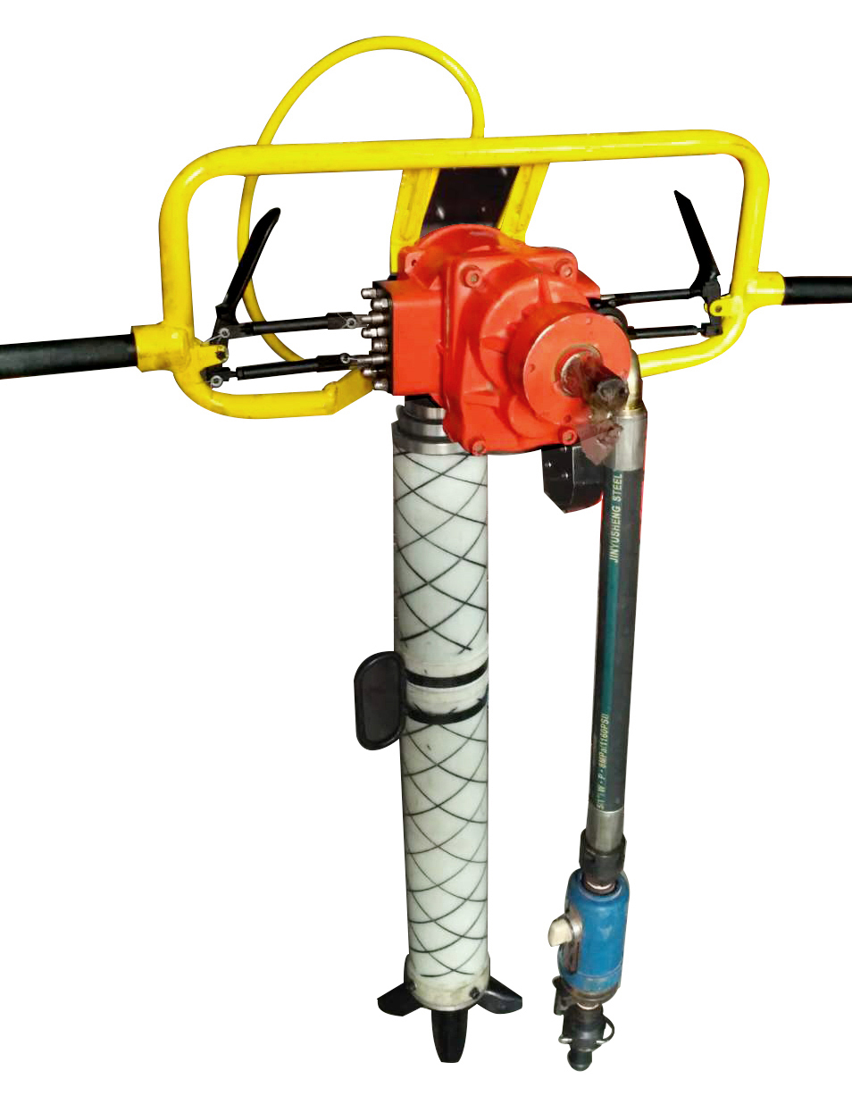 架柱支撐氣動手持式鉆機(jī)，低價(jià)短探鉆機(jī)